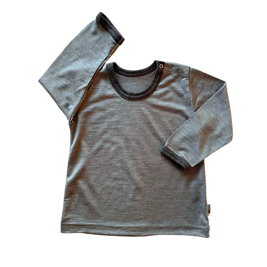 Shirt fels, Merinowolle & Seide (bio/GOTS): 86-92 Glückskind      NATURKINDCHEN