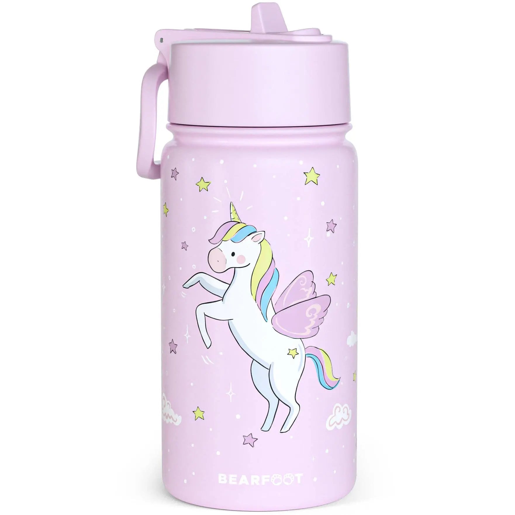 Thermo Kinder Trinkflasche Edelstahl - Einhorn lila BEARFOOT      NATURKINDCHEN