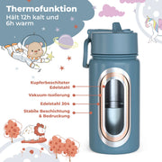 Thermo Kinder Trinkflasche Edelstahl - Feuerwehr BEARFOOT      NATURKINDCHEN