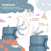 Thermo Kinder Trinkflasche Edelstahl - Sticker lila BEARFOOT      NATURKINDCHEN