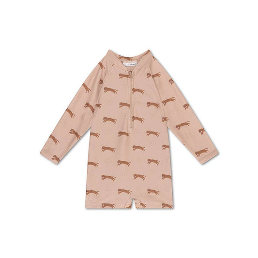 UV-Badeanzug Jungen - Beige - Roamer: 62/68 Swim Essentials      NATURKINDCHEN