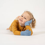 Strickhandschuhe aus Merinowolle und Cashmere für Kinder: Helles Grau / 1 - 3 Jahre menique      NATURKINDCHEN