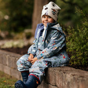 Regenset fleecegefüttert Pippi Langstrumpf denimblau: 110/116 Geggamoja      NATURKINDCHEN