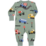 Pyjamas Bambus Traktor grün: 50/56 Geggamoja      NATURKINDCHEN