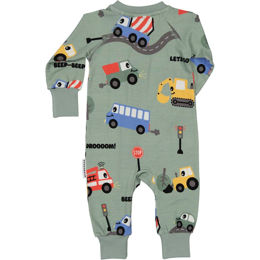 Pyjamas Bambus Traktor grün: 62/68 Geggamoja      NATURKINDCHEN