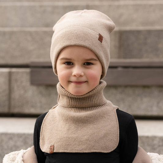 Dickie Halswärmer für Kinder aus Merino und Cashmere: Cremiges Beige / 0-3 Jahre menique      NATURKINDCHEN