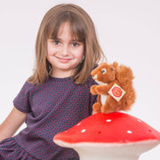 Eichhörnchen 14 cm - Plüschtier - Stofftier Teddy Hermann    Geschenke  NATURKINDCHEN