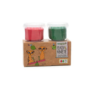 Bio-Easy-Knete vegan 2er Set "Suri" rot/grün NEOGRÜN      NATURKINDCHEN