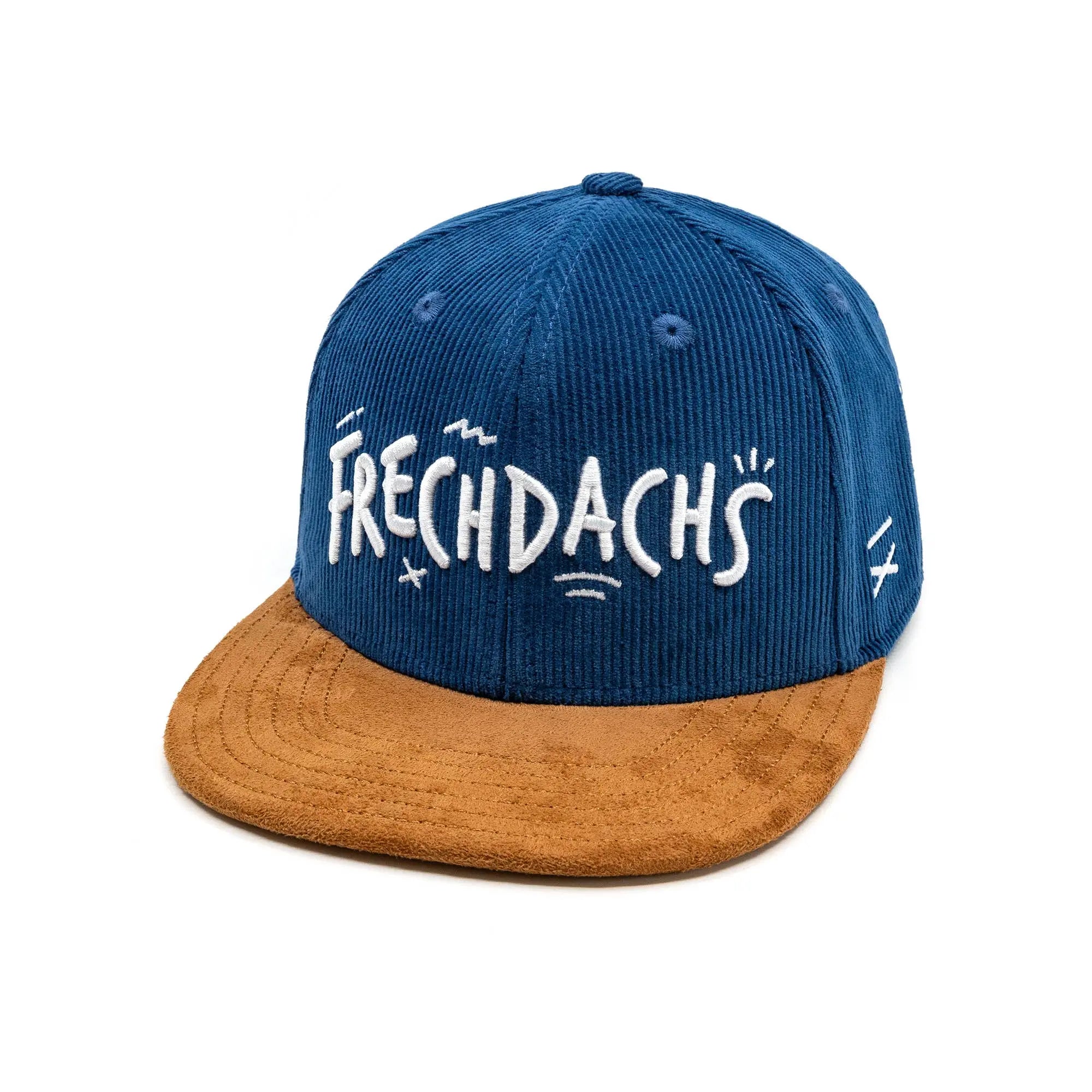 Frechdachs Snapback Cap für Kinder - Petrol Cord (Kids L) Hand und Feuer