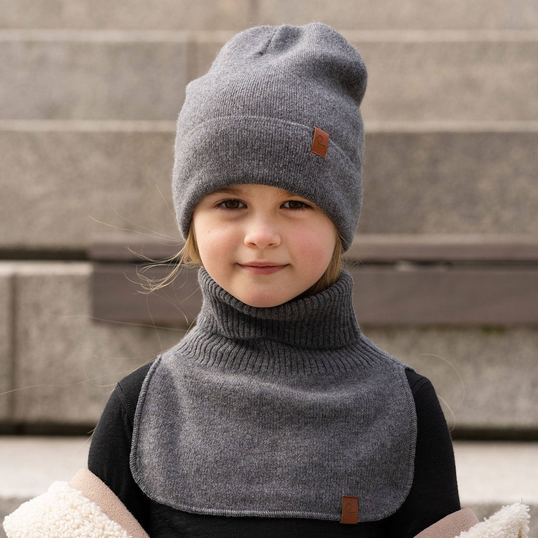 Dickie Halswärmer für Kinder aus Merino und Cashmere: Staubig rosa / 0-3 Jahre menique      NATURKINDCHEN