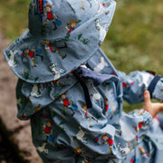 Regenset fleecegefüttert Pippi Langstrumpf denimblau: 110/116 Geggamoja      NATURKINDCHEN