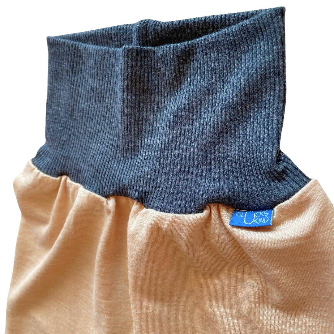 Hose sand, Merinowolle & Seide (bio/GOTS): 50-56 Glückskind      NATURKINDCHEN