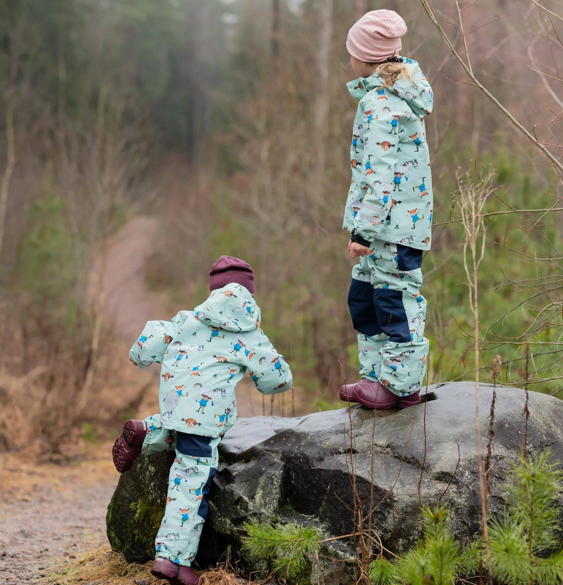 Regenjacke Pippi Langstrumpf Mint: 98/104 Geggamoja      NATURKINDCHEN