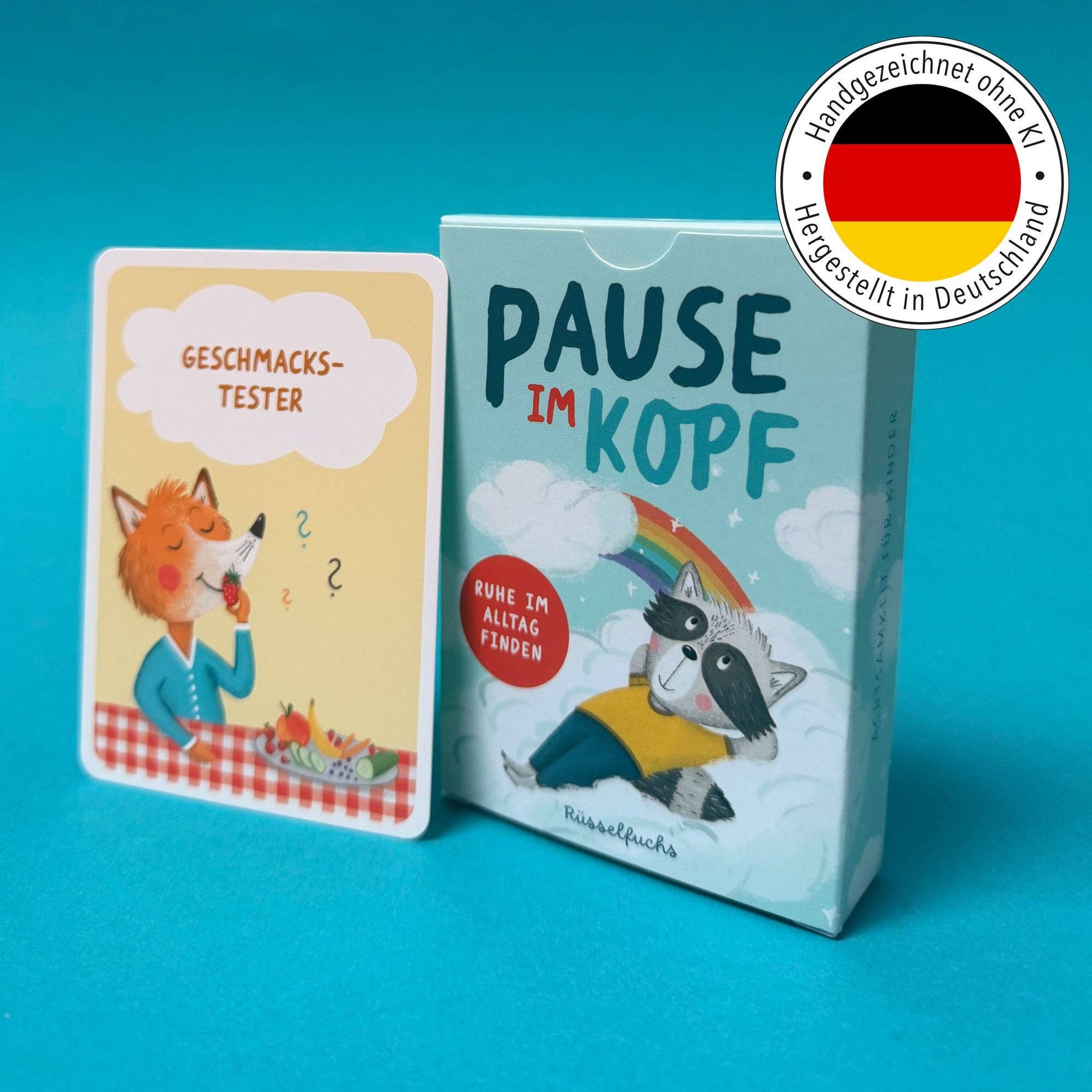 Pause im Kopf – Achtsamkeitskarten für Kinder Rüsselfuchs      NATURKINDCHEN