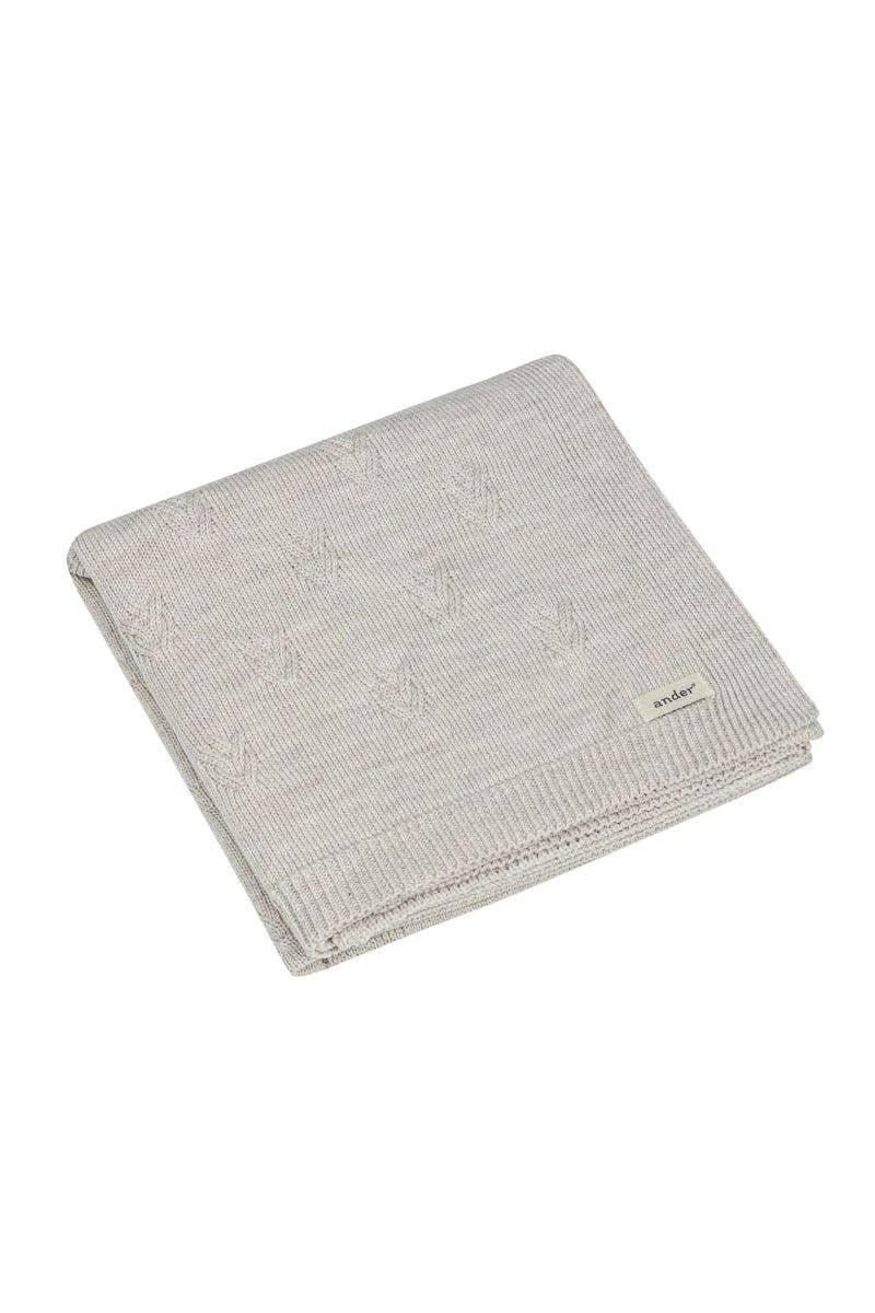 Decke DIEGO aus 100% MERINOWOLLE Hergestellt in Polen: Puder rosa / 75x100 cm Ander      NATURKINDCHEN