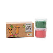 Bio-Easy-Knete vegan 2er Set "Suri" rot/grün NEOGRÜN      NATURKINDCHEN