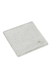 Decke DIEGO aus 100% MERINOWOLLE Hergestellt in Polen: Grau / 75x100 cm Ander      NATURKINDCHEN