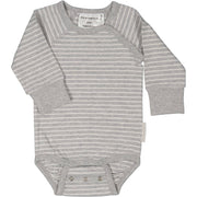 Body Bambu Classic Grau/Weiß: 50/56 Geggamoja      NATURKINDCHEN
