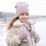 Strickhandschuhe aus Merinowolle und Cashmere für Kinder: Staubig rosa / 1 - 3 Jahre menique      NATURKINDCHEN