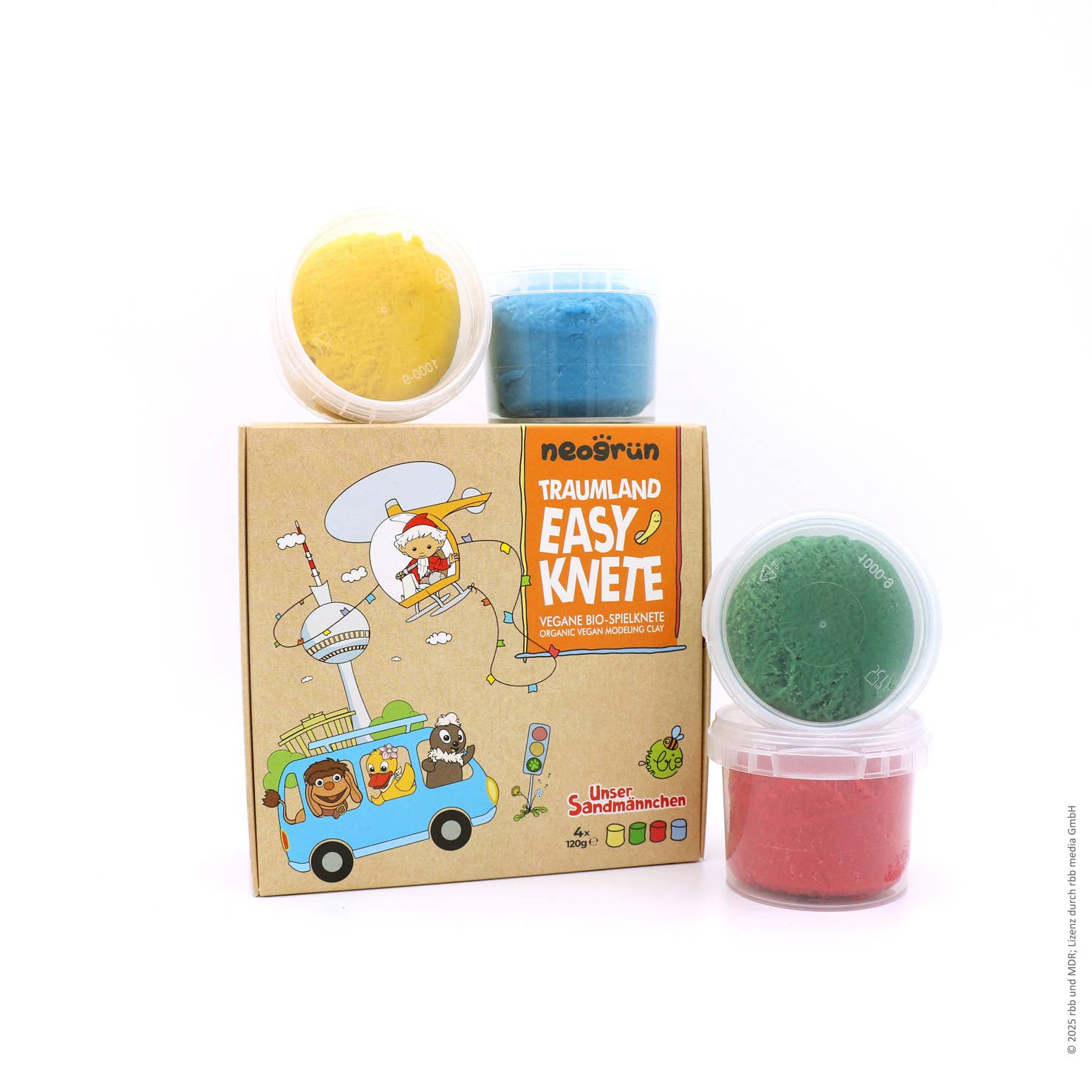 Traumland Easy-Knete 4er Set NEOGRÜN      NATURKINDCHEN