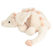 Drache Fluffy weiß-rosa 32 cm Teddy Hermann      NATURKINDCHEN