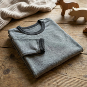 Shirt fels, Merinowolle & Seide (bio/GOTS): 98-104 Glückskind      NATURKINDCHEN