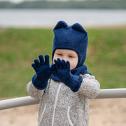 Strickhandschuhe aus Merinowolle für Kinder: Bonbon-Rosa / 1-3J menique      NATURKINDCHEN