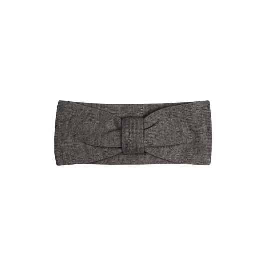 Strickstirnband für Kinder mit Band aus Merino und Cashmere: Dunkelgrau / 3-7 Jahre menique      NATURKINDCHEN