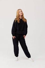Oversize-Komfort-Hoodie - ROSA 5 Farben, 4 Größen QUALITÄT: Schwarz / M Ander      NATURKINDCHEN