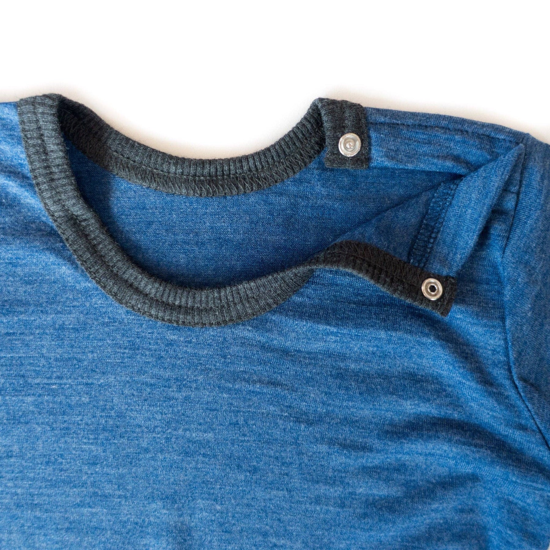 Shirt royal blau, Merinowolle & Seide (bio/GOTS): 98-104 Glückskind      NATURKINDCHEN