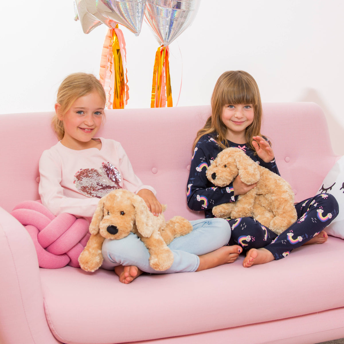 Schlenkerhund beige 40 cm - Plüschtier - Stofftier Teddy Hermann      NATURKINDCHEN