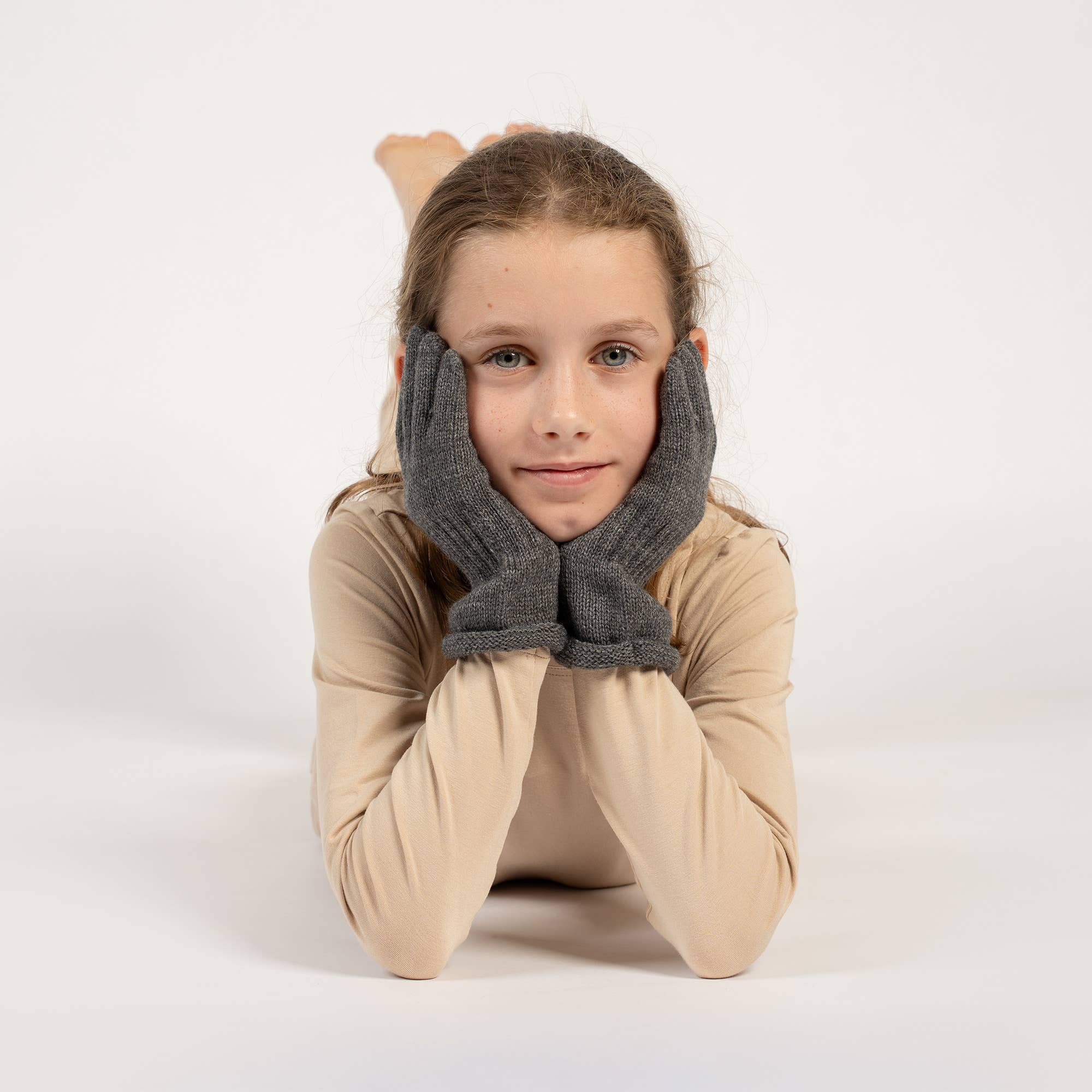 Strickhandschuhe aus Merinowolle für Kinder: Dunkelblau / 3-6 JAHRE menique      NATURKINDCHEN