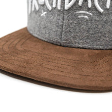 Frechdachs Snapback Cap Für Kinder - Hellgrau Filz (Kids L) Hand und Feuer