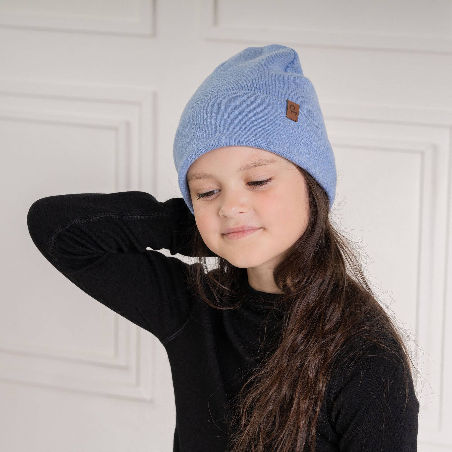 Strickmütze für Kinder aus Merino und Cashmere: Staubig rosa / 3-10 Jahre menique      NATURKINDCHEN