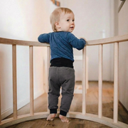 Hose fels, Merinowolle & Seide (bio/GOTS): 62-68 Glückskind      NATURKINDCHEN