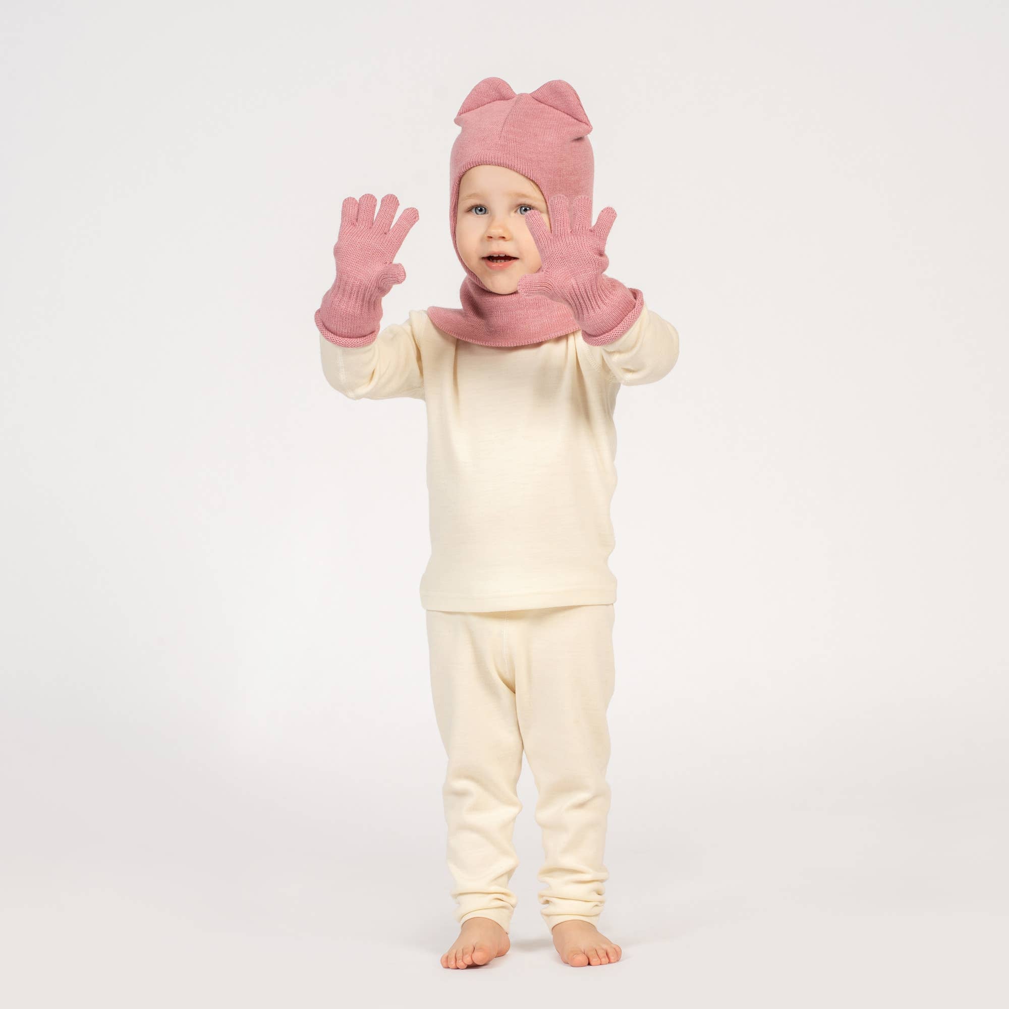 Strickhandschuhe aus Merinowolle für Kinder: Dunkelblau / 3-6 JAHRE menique      NATURKINDCHEN