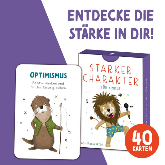 Starker Charakter – Stärkekarten für Kinder Rüsselfuchs      NATURKINDCHEN