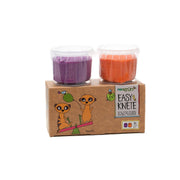 Bio-Easy-Knete vegan 2er Set "Suri" orange/violett NEOGRÜN      NATURKINDCHEN