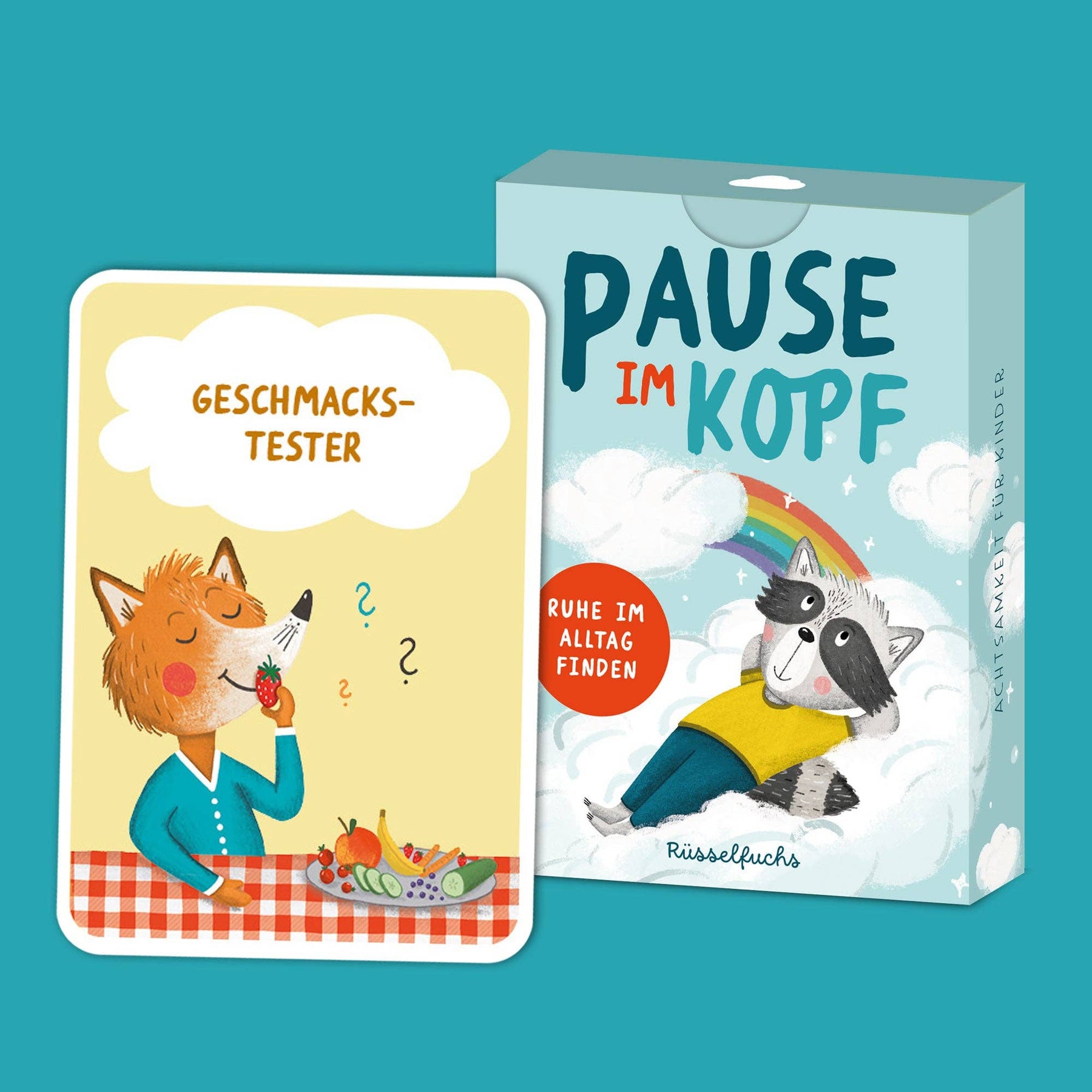 Pause im Kopf – Achtsamkeitskarten für Kinder Rüsselfuchs      NATURKINDCHEN